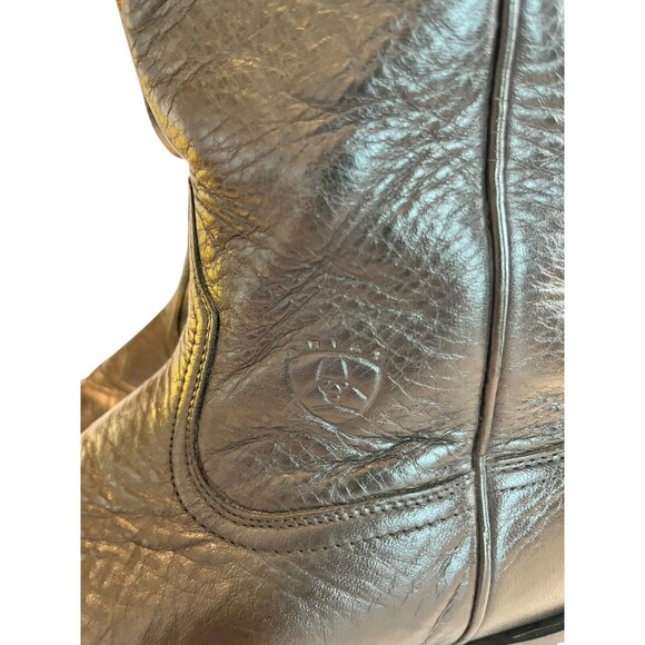 Ariat Mens Heritage black leather Roper boots western Size 8EE 35401 - Picture 4 of 12